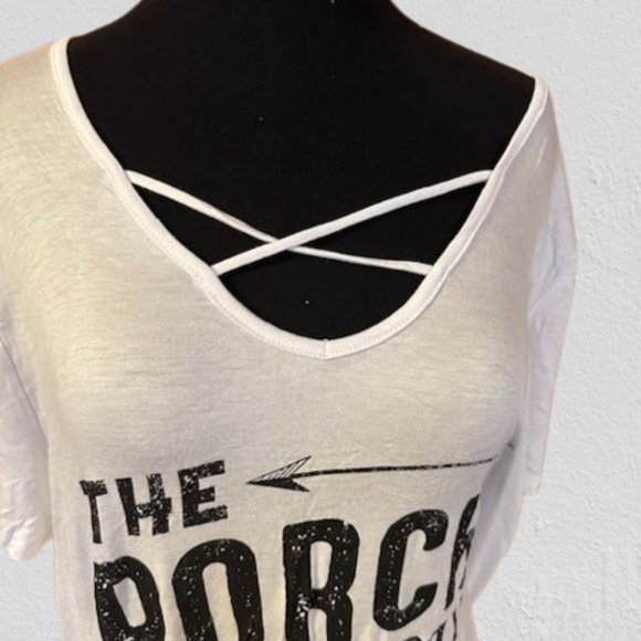 White "The Porch is my Happy Place" Design Shirt - Picture 8 of 10